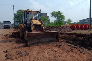 Fourlane road construction started in bemetara