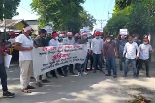 bir lasit sena protest at majuli