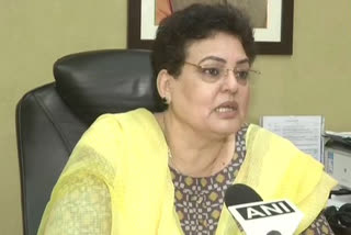 National Commission for Women Rekha Sharma speaking to media over  Hathras gang-rape incident