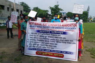SSC job seekers protest at Balurghat