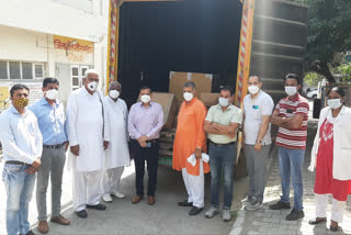 Seth Kishan Lal Jindal donate 7 Ventilator in bhiwani civil hospital