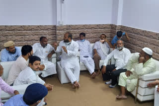 congress leader meeting in Jaitpur ward delhi