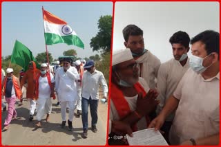 Padyatra organized for road widening and beautification in muradnagar