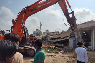 Demolition on illegal construction