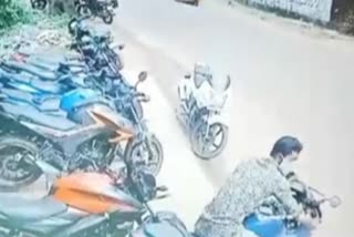 kanyakumari bike theft cctv footage