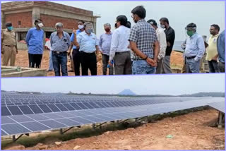 The solar center was ordered to complete the tasks quickly at yellandu