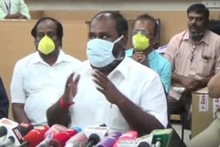 rb udhyakumar minister  minister udhayakumar  admk acting committee meeting