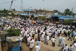 Protest to declare Jalahalli as a Taluk Center