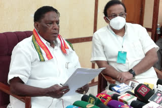 puducherry cm narayanasamy  governor spinning mill  pudhucherry spinning mill