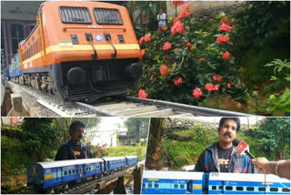 കോട്ടയം  kottayam  train miniature making  miniature making by santhosh  peroor  മിനിയേച്ചർ  പേരൂര്‍