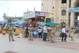 police protection at pathabasti in hyderabad