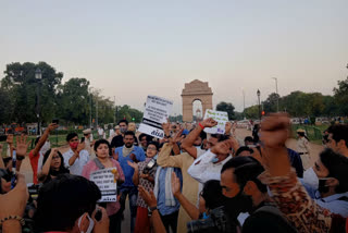 aisa protest at India Gate