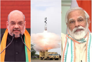 successful BrahMos launch  BrahMos launch  Prime Minister Narendra Modi  BrahMos Land-Attack Cruise Missile  Brahmos Supersonic Cruise Missile  ബ്രഹ്മോസിന്‍റെ വിജയകരമായ പരീക്ഷണത്തിൽ അഭിന്ദനം അറിയിച്ച് മോദിയും അമിത് ഷായും  ഒഡീഷ  ബ്രഹ്മോസ്