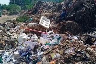 risk of diseases Increased due to garbage on Satbari village main road