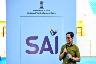 Sports Minister Kiren Rijiju launches SAI's new logo