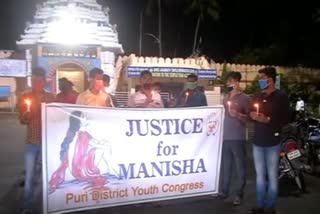 Candle rally from Puri Youth Congress demanding justice for hathrus victim