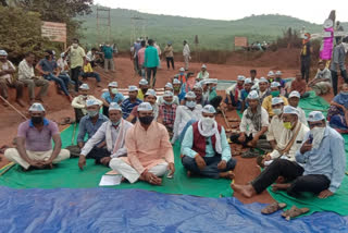 AAP demonstration demanding the development of Dalli Rajhra area