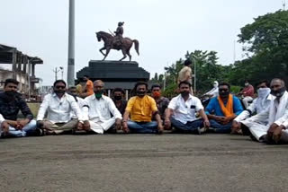 silent agitation by maratha maratha community beed