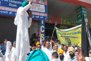 farmers protest against mla devendra singh babli in fatehabad