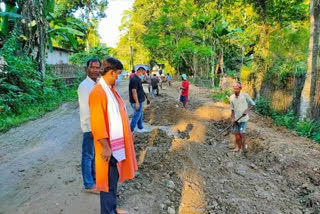 মৰাণৰ খোৱাঙত ঐতিহাসিক বৰফুকন আলিৰ নিৰ্মাণকাৰ্য আৰম্ভ