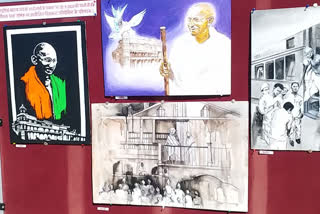 Mahatma Gandhi journey of life shown by putting photo exhibition on the ridge grounds of Shimla
