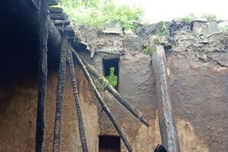 Houses collapsed