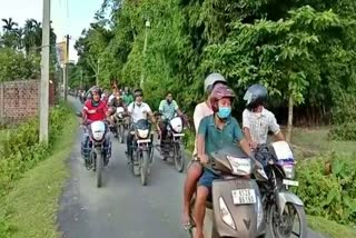 BPF bike rally for BTC election in Chirang