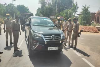 police force deployed on UP border