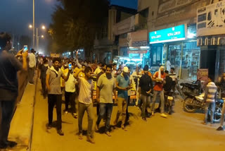 candle march protest in tohana over hathras case