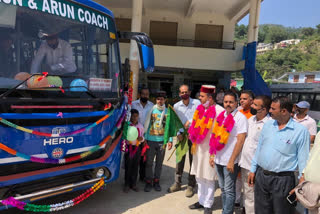 private bus service start in dharampur
