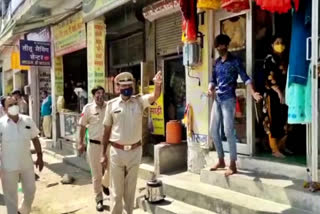 traffic police and municipal corporation action on encroachment in jhajjar