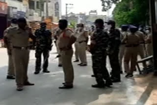 heavy police picketing in madanapalle