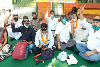 state freedom fighters protest dehradun new