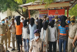 police arrested seven thieves in bhadohi