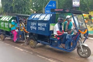 Battery-powered vehicles inaugurated by colletor during Gandhi Jayanti