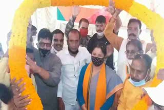 bjp workers welcomed annapurna devi in hazaribag