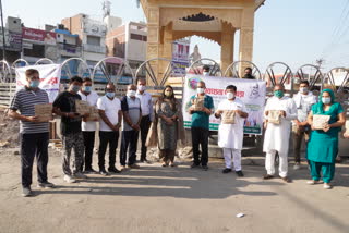 cleanliness drive in hisar on the birth day of bapu mahatma gandhi