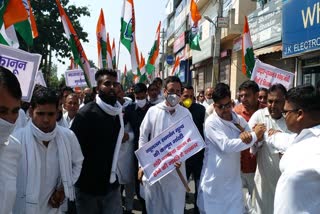 randeep surjewala protest against agricultural laws in kaithal