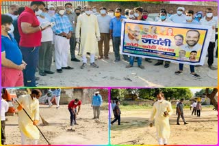 Ramesh Bidhuri runs cleanliness campaign on Gandhi Jayanti