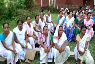 Villagers Protest In Tinsukiya District