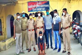 रामगढ़ में युवती की हत्या, हत्या का आरोपी गिरफ्तार, Alwar news, Murder accused arrested in ramgarh