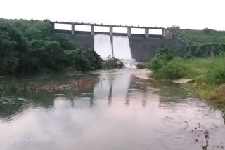 two gates opened of kalyanapulova dam in vizag district