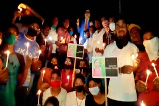 Candle March in Jaipur, हाथरस पीड़िता को श्रद्धांजलि, जयपुर न्यूज