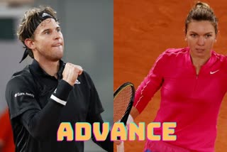 Paris  French Open  Thiem  Halep