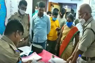 A female VRO has lodged a complaint with the police against ycp leader