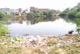 One and a half year old pond convert into garbage in ravta village