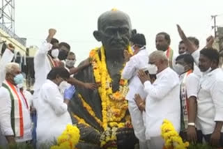 clp leader batti vikramarka participated in gandhi jayanti celebrations in khammam