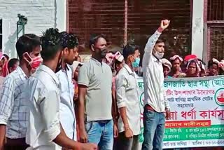 atsa protest in golaghat assam etv bharat news