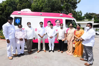 mla narendar gifted an ambulance