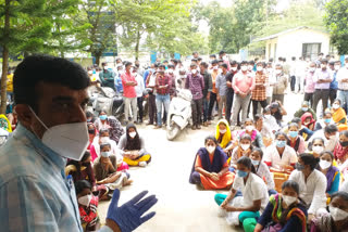 Medical staff protest in Hassan